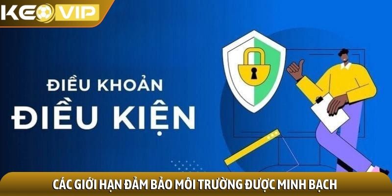 Điều khoản sử dụng 3 Các giới hạn đảm bảo môi trường được minh bạch