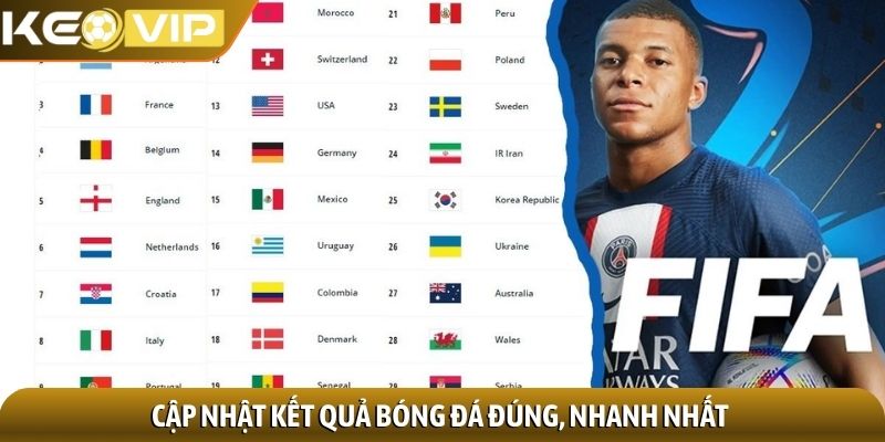 Kết quả bóng đá 3 Cập nhật kết quả bóng đá đúng, nhanh nhất